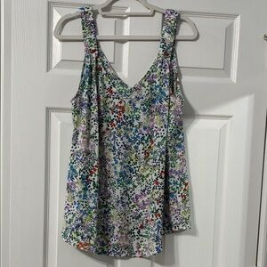 CAbi Multicolor Floral Women's Tank Top